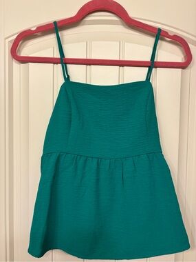 Teal Spaghetti Strap Tank Top